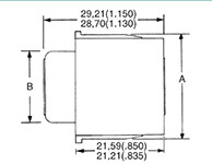 SLC In-Line Type P Plug Dimensions