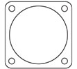 Square Flange Plate 066-9504-000 Image 1