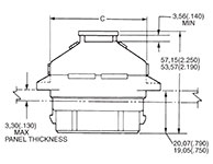 S2 Plug with Flange Endbell Dimensions