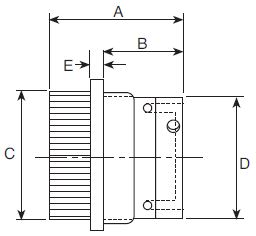Standard Jam Nut Receptacle Dimensions 1
