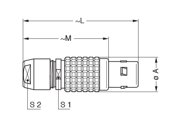 Metal Shell FGG 1 line drawing