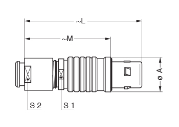 Metal Shell FEG line drawing