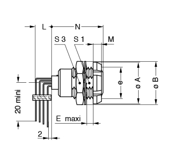 Metal Shell ECG 3 line drawing