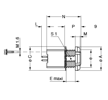 Metal Shell EYG line drawing