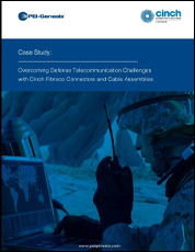 Overcoming Defense Telecommunication Challenges with Cinch Fibreco Connectors and Cable Assemblies Overcoming Defense Telecommunication Challenges with Cinch Fibreco Connectors and Cable Assemblies
