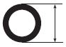 Sure-Seal® Insulation Support Wire Insulation Diameter Inches (MM)