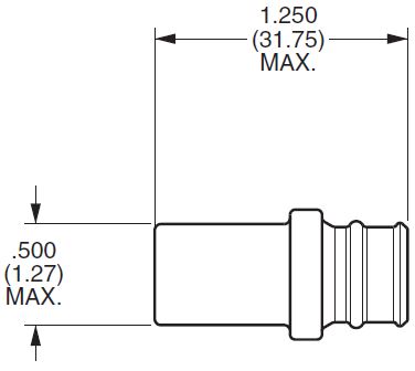 Rectangular Sure-Seal® Connector 120-1873-007* Dimensions