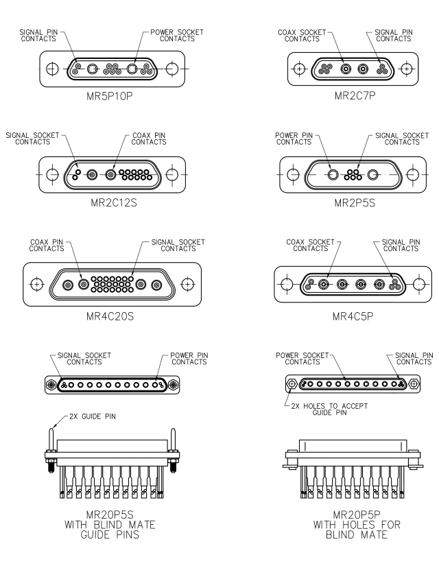MR5P10P Micro-D Combo Series
MR2C7P Micro-D Combo Series
MR2C12S Micro-D Combo Series
MR2P5S Micro-D Combo Series
MR4C20S Micro-D Combo Series
MR4C5P Micro-D Combo Series
Micro-D Combo Series Dimensions
Micro-D Combo Series Dimensions
MR20P5S with Blind Mate Guide Pins-Micro-D Combo Series
MR20P5P with Holes for Blind Mate-Micro-D Combo Series MR5P10P Micro-D Combo Series
MR2C7P Micro-D Combo Series
MR2C12S Micro-D Combo Series
MR2P5S Micro-D Combo Series
MR4C20S Micro-D Combo Series
MR4C5P Micro-D Combo Series
Micro-D Combo Series Dimensions
Micro-D Combo Series Dimensions
MR20P5S with Blind Mate Guide Pins-Micro-D Combo Series
MR20P5P with Holes for Blind Mate-Micro-D Combo Series