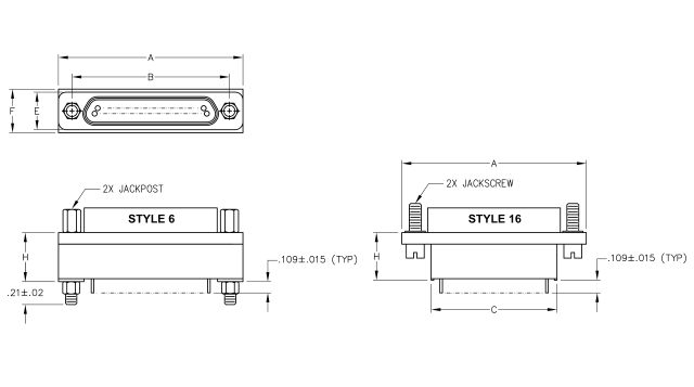 Ulti-Mate Micro-D Style 6, 16 Dimensions Ulti-Mate Micro-D Style 6, 16 Dimensions